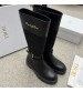 251017 Dior 251017 British style Block Knight Boots