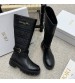 251017 Dior 251017 British style Block Knight Boots