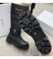 251017 Dior 251017 British style Block Knight Boots