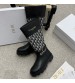 251017 Dior 251017 British style Block Knight Boots