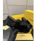251022-1 Fendi_251022-1 Fendi high-heeled retro fish mouth slippers, fluffy lazy slippers