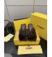 251022-1 Fendi_251022-1 Fendi high-heeled retro fish mouth slippers, fluffy lazy slippers