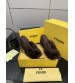 251022-1 Fendi_251022-1 Fendi high-heeled retro fish mouth slippers, fluffy lazy slippers