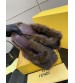 251022-1 Fendi_251022-1 Fendi high-heeled retro fish mouth slippers, fluffy lazy slippers
