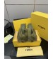 251022-1 Fendi_251022-1 Fendi high-heeled retro fish mouth slippers, fluffy lazy slippers