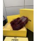 251022-1 Fendi_251022-1 Fendi high-heeled retro fish mouth slippers, fluffy lazy slippers
