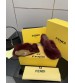 251022-1 Fendi_251022-1 Fendi high-heeled retro fish mouth slippers, fluffy lazy slippers