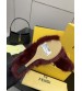 251022-1 Fendi_251022-1 Fendi high-heeled retro fish mouth slippers, fluffy lazy slippers