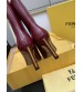 251022-2 Fendi_251022-2 Fendi Bow Heel Metal Vertical Bar Decorative High Heel Short Boots
