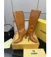 251022-3 Fendi_251022-3 Fendi Bow Heel Metal Vertical Bar Decorative High Heel Long Boots
