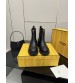 251022-5 Fendi_251022-5 FENDI low boots made of leather with classic F letter embroidery