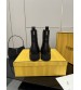 251022-5 Fendi_251022-5 FENDI low boots made of leather with classic F letter embroidery